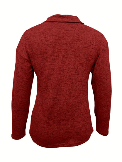 Ami™ - Avslappnad Zip Krage Topp