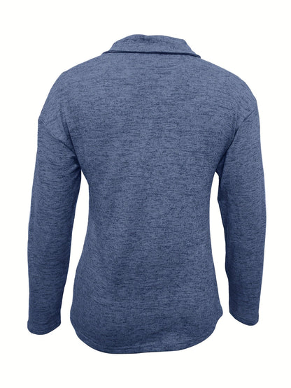 Ami™ - Avslappnad Zip Krage Topp