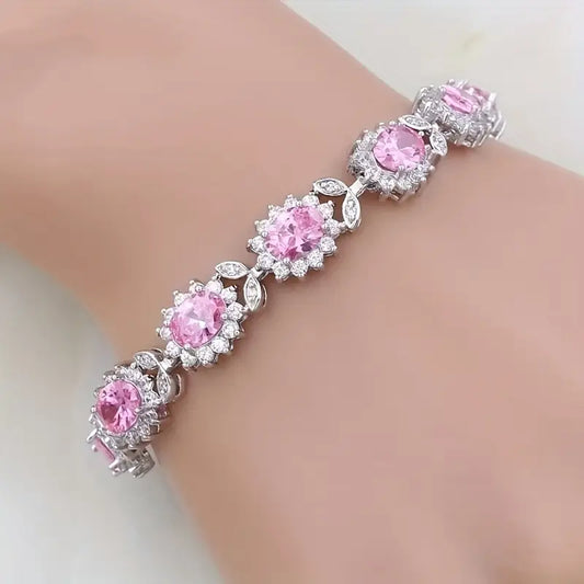 Glittrande Strassarmband | Tillsammans mot Bröstcancer