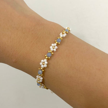 Pärl Blomma Armband | Tillsammans Mot Diabetes