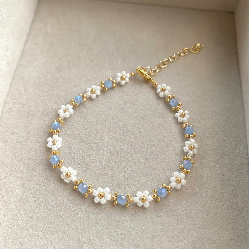 Pärl Blomma Armband | Tillsammans Mot Diabetes