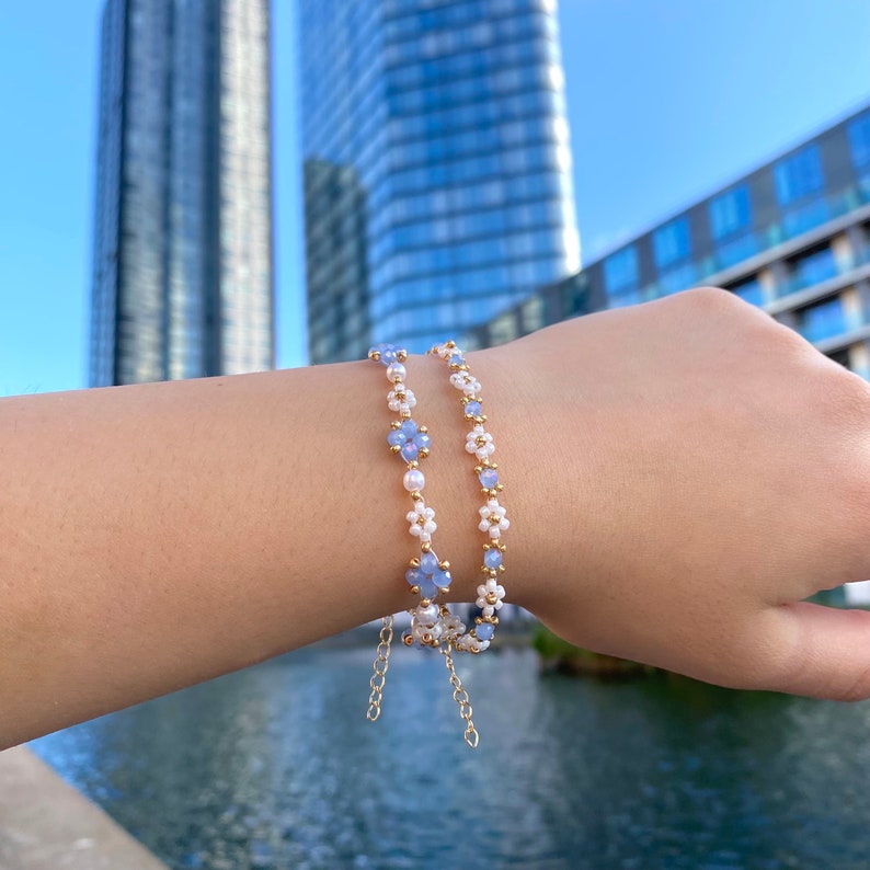 Pärl Blomma Armband | Tillsammans Mot Diabetes