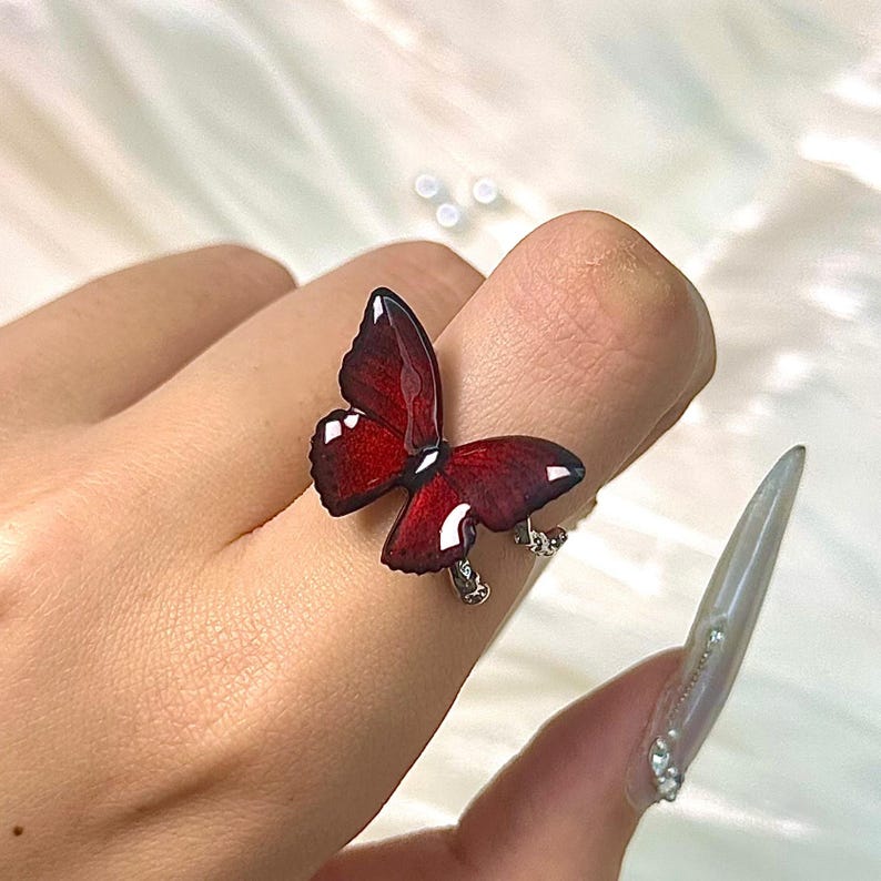 Fjäril Resin Ring | Tillsammans Mot Diabetes