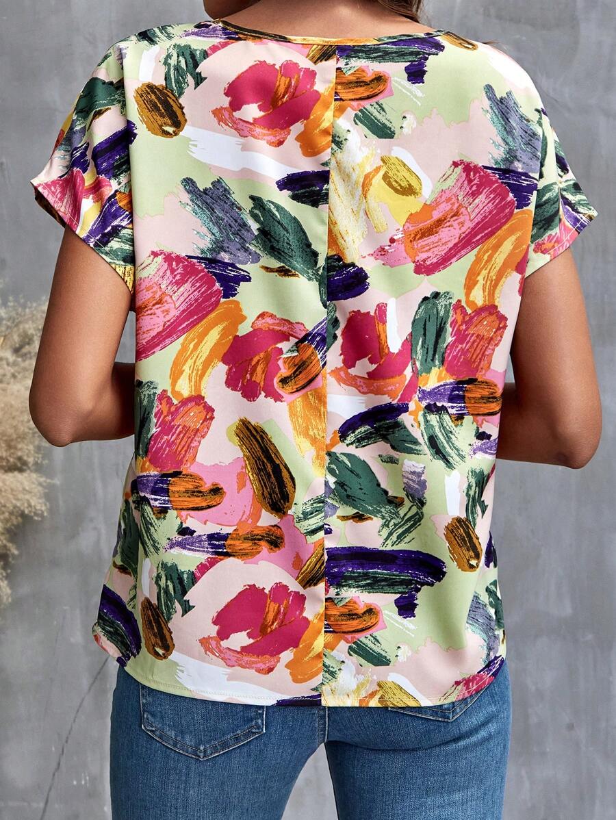 Terese™ – Damens Blommig Batwing Blus