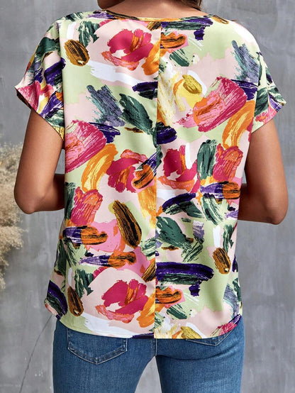 Terese™ – Damens Blommig Batwing Blus