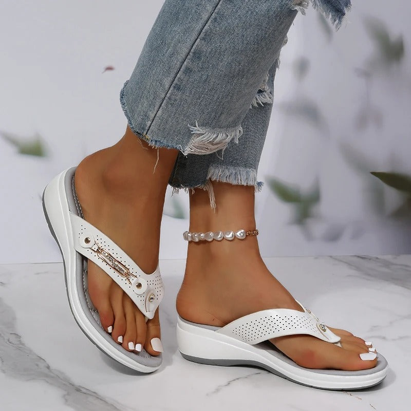 Lila™ – Damens Avslappnade Sommartoﬄor