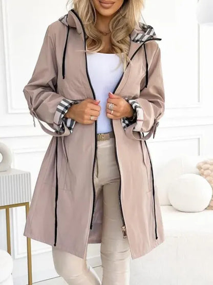 Natalie™ - Dragkedja Lång Jacka