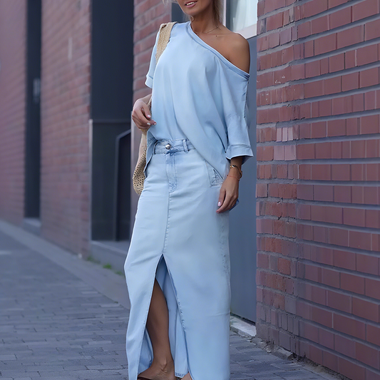 Kim™ - Off-Shoulder Denimset