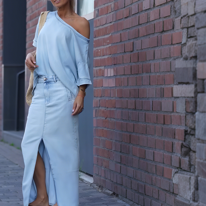 Kim™ - Off-Shoulder Denimset