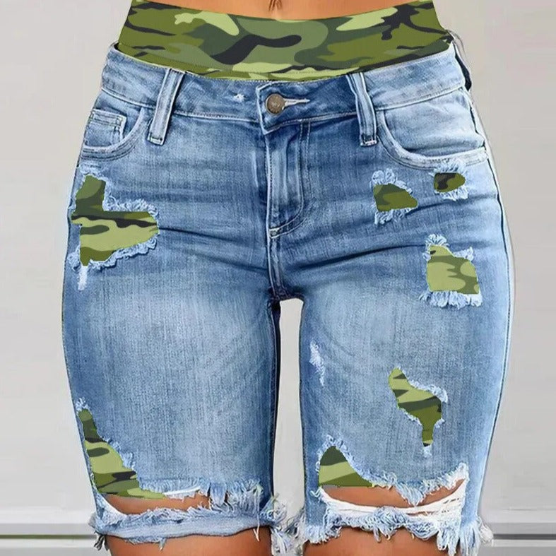 Charley™ – Damens Stilrena Vardagsshorts